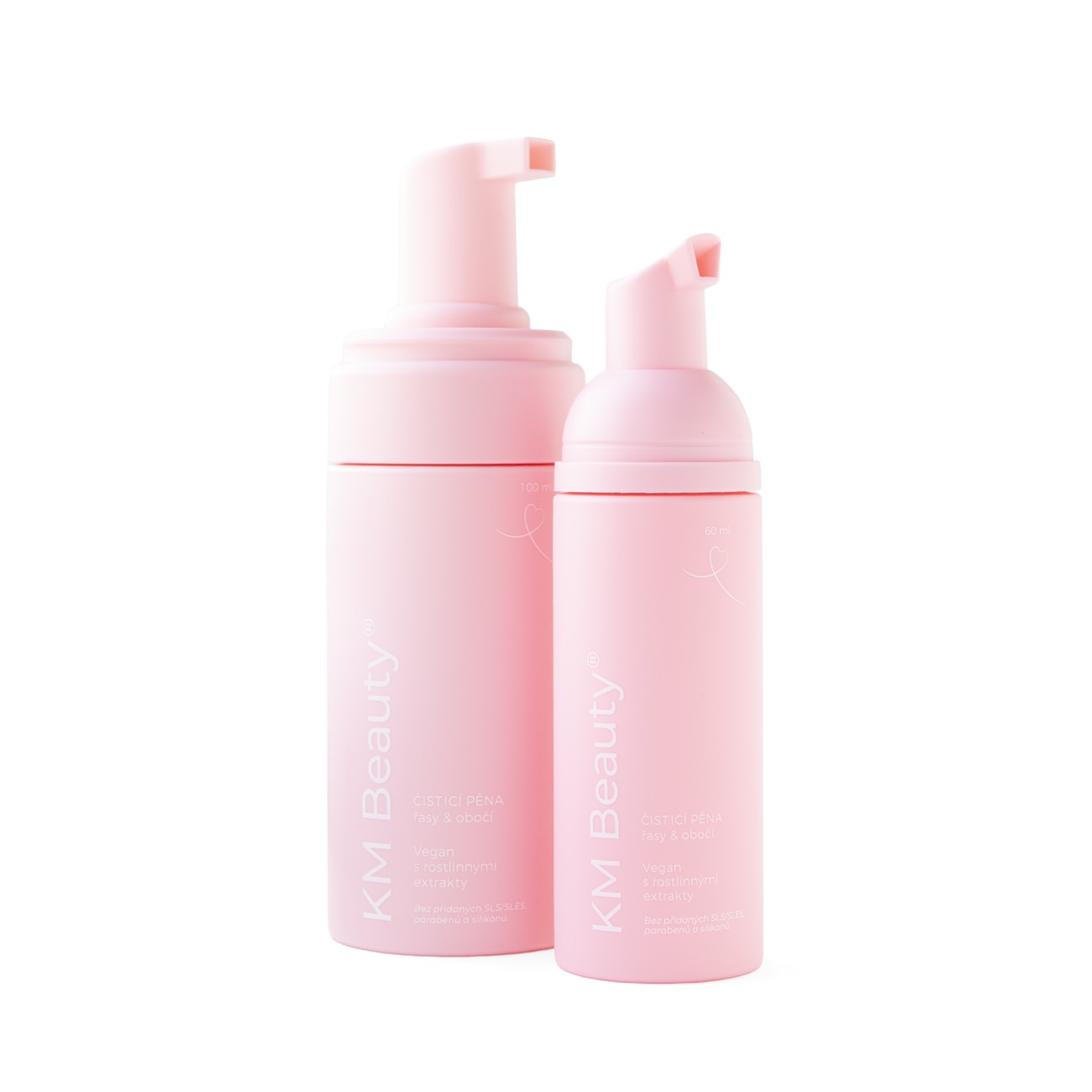 KM Beauty lash and brow cleansing foam